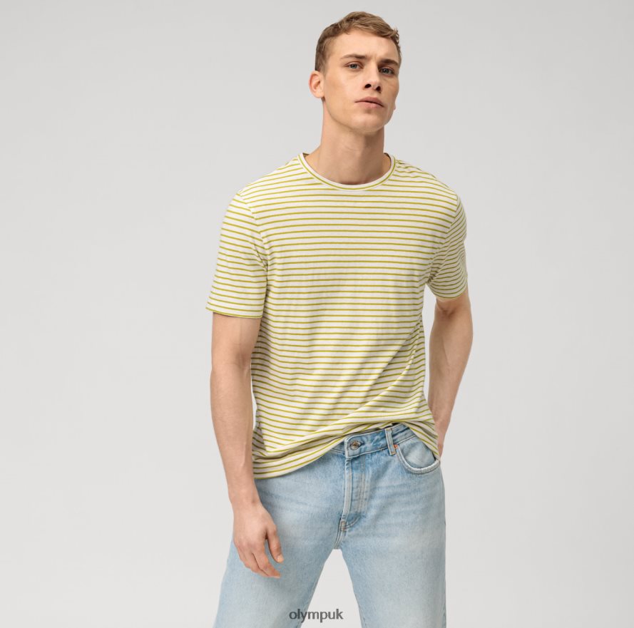 Clothing OLYMP Casual Modern Fit, T-Shirt, Lime NZ22L2027
