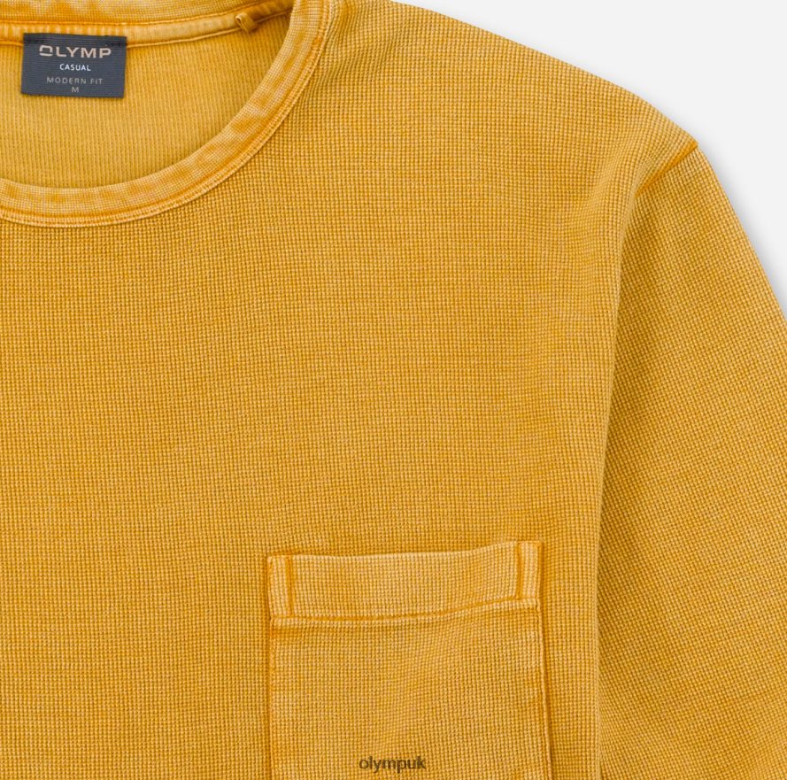 Clothing OLYMP Casual Modern Fit, T-Shirt, Maize NZ22L2057
