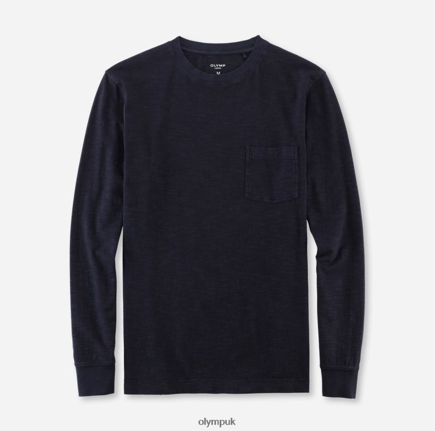 Clothing OLYMP Casual Modern Fit, T-Shirt, Marine NZ22L2010