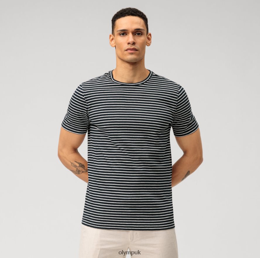 Clothing OLYMP Casual Modern Fit, T-Shirt, Marine NZ22L2021