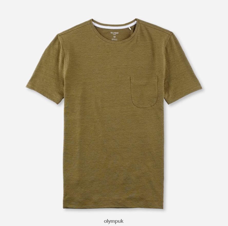 Clothing OLYMP Casual Modern Fit, T-Shirt, Nougat NZ22L2049