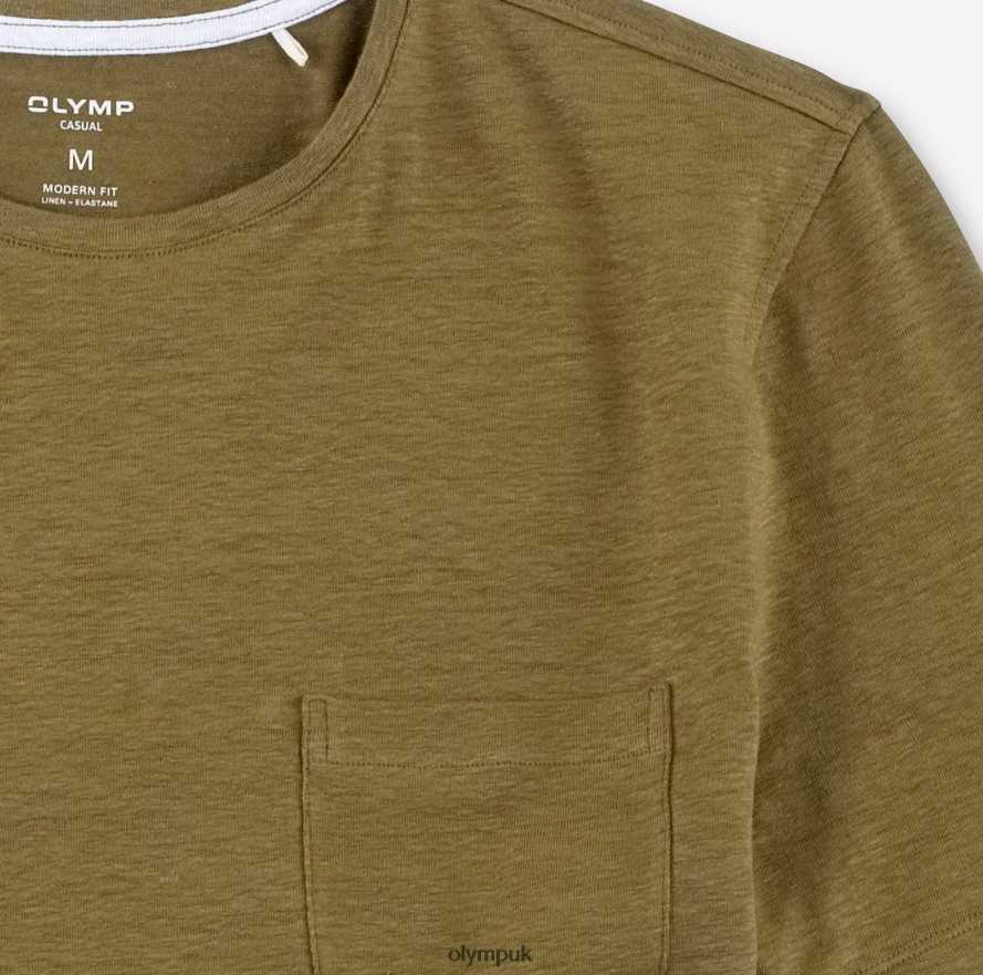 Clothing OLYMP Casual Modern Fit, T-Shirt, Nougat NZ22L2049