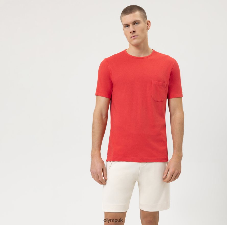 Clothing OLYMP Casual Modern Fit, T-Shirt, Red NZ22L2016