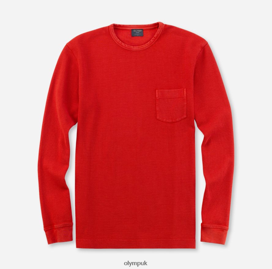 Clothing OLYMP Casual Modern Fit, T-Shirt, Red NZ22L2064