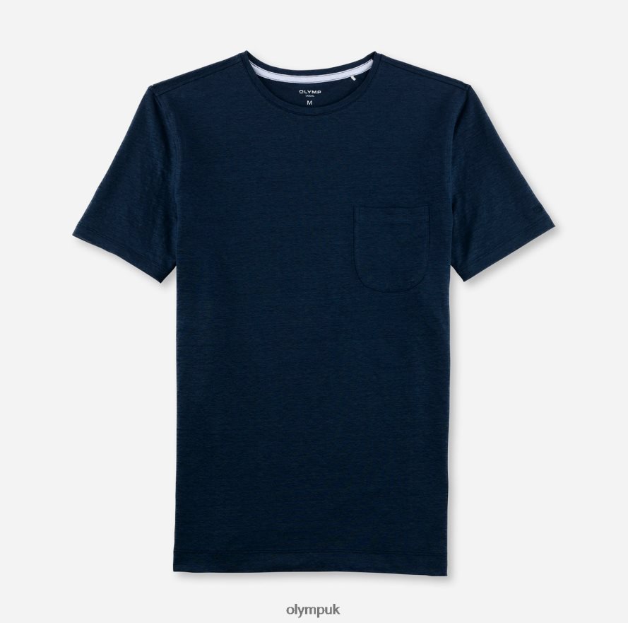 Clothing OLYMP Casual Modern Fit, T-Shirt, Smoke Blue NZ22L2050