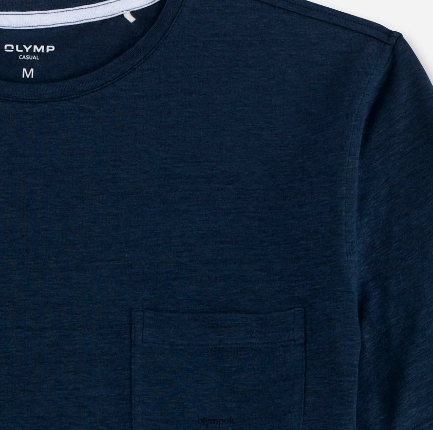 Clothing OLYMP Casual Modern Fit, T-Shirt, Smoke Blue NZ22L2050