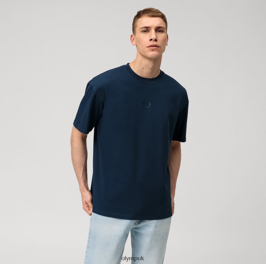 Clothing OLYMP Casual T-Shirt, Marine NZ22L2041