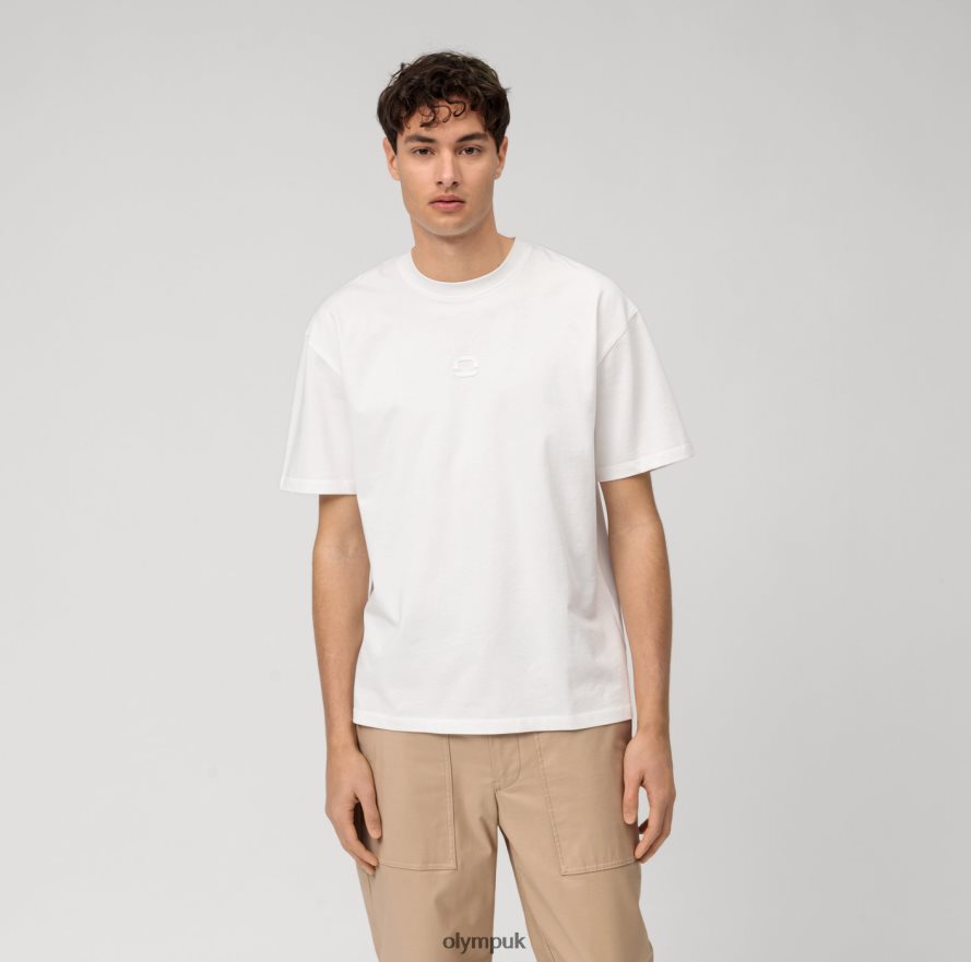 Clothing OLYMP Casual T-Shirt, Off White NZ22L2046