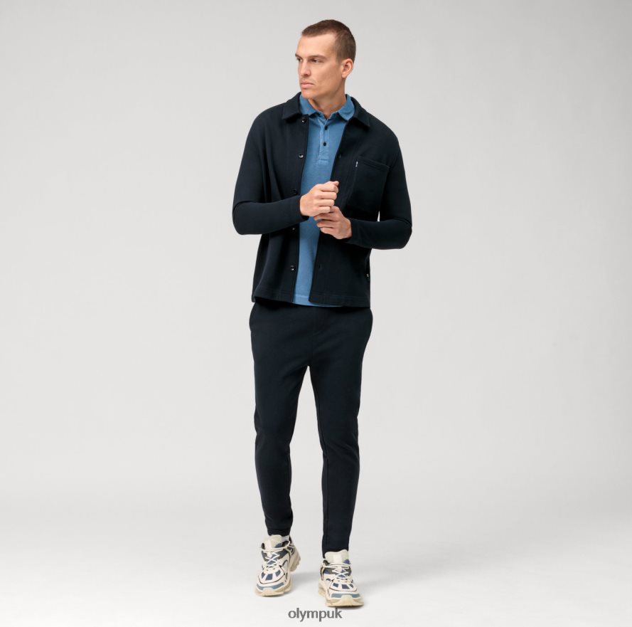 Clothing OLYMP Casual Jersey Pants, Marine NZ22L2193