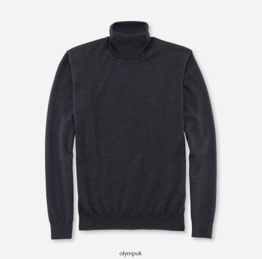 Clothing OLYMP Casual Knitwear Turtleneck, Graphite NZ22L1884