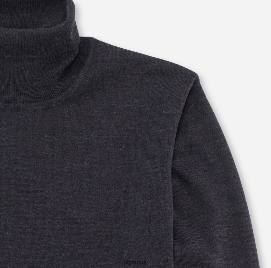 Clothing OLYMP Casual Knitwear Turtleneck, Graphite NZ22L1884