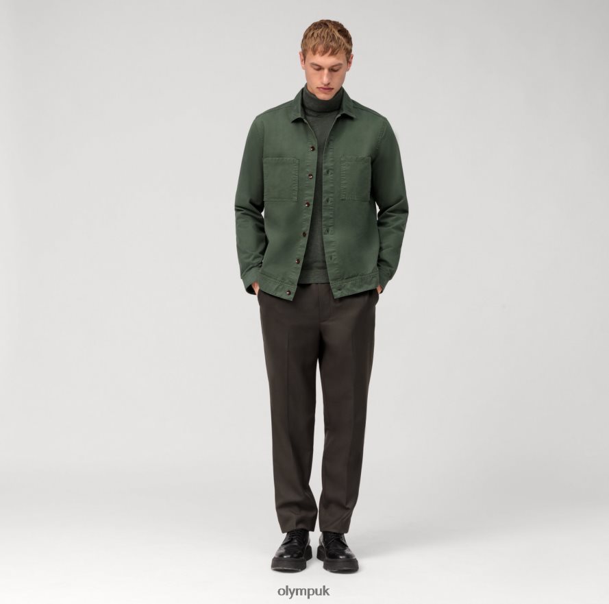 Clothing OLYMP Casual Knitwear Turtleneck, Grey Green NZ22L1888