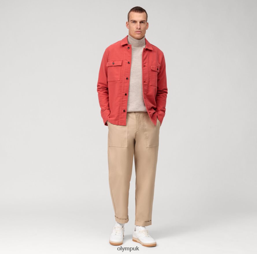 Clothing OLYMP Casual Knitwear Turtleneck, Light Beige NZ22L1882