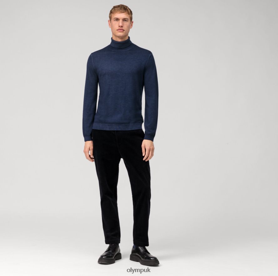 Clothing OLYMP Casual Knitwear Turtleneck, Marine NZ22L1881