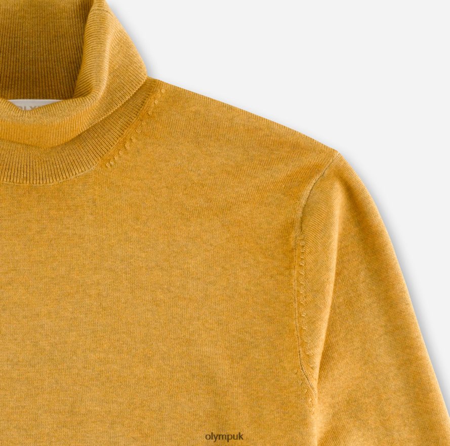 Clothing OLYMP Casual Knitwear Turtleneck, Ochre NZ22L1900