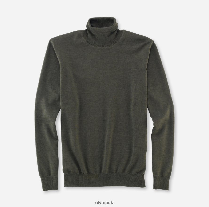 Clothing OLYMP Casual Knitwear Turtleneck, Olive NZ22L1899