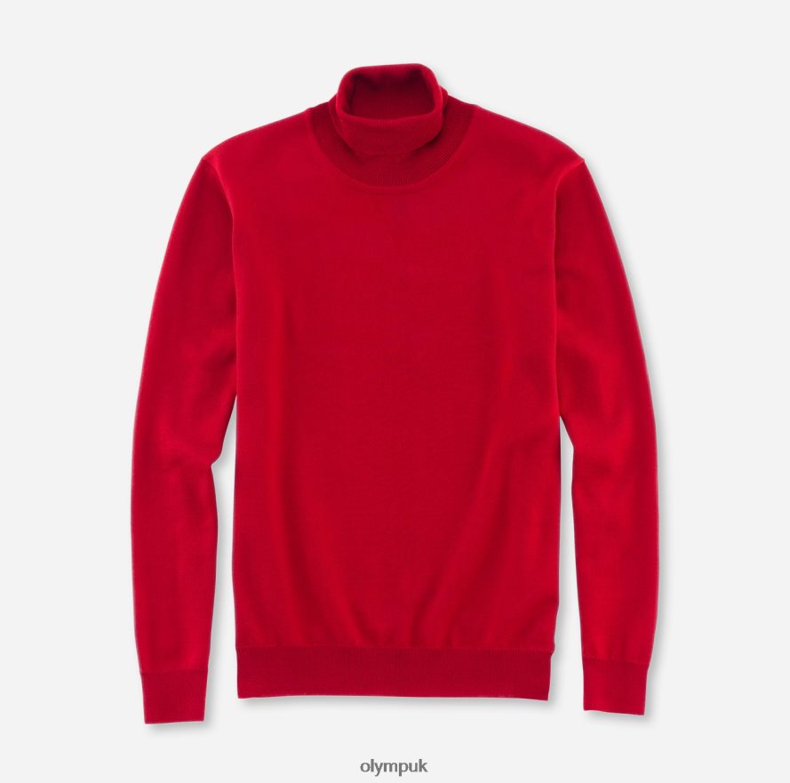 Clothing OLYMP Casual Knitwear Turtleneck, Red NZ22L1898