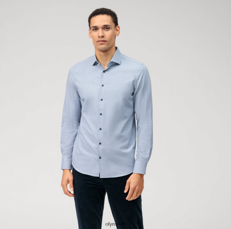 Clothing OLYMP Level Five 24/Seven Body Fit, Business Shirt, Kent, Bleu NZ22L448