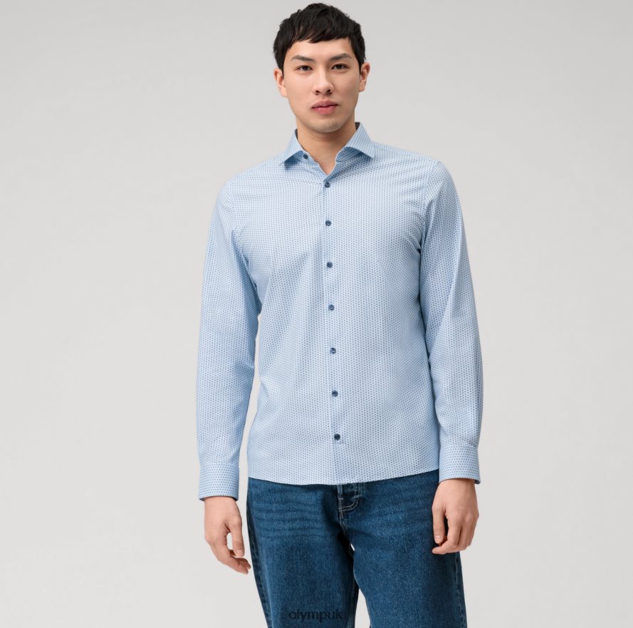 Clothing OLYMP Level Five 24/Seven Body Fit, Business Shirt, Kent, Bleu NZ22L550