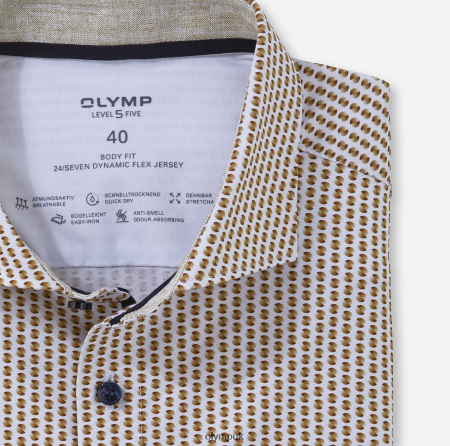 Clothing OLYMP Level Five 24/Seven Body Fit, Business Shirt, Kent, Brass NZ22L352