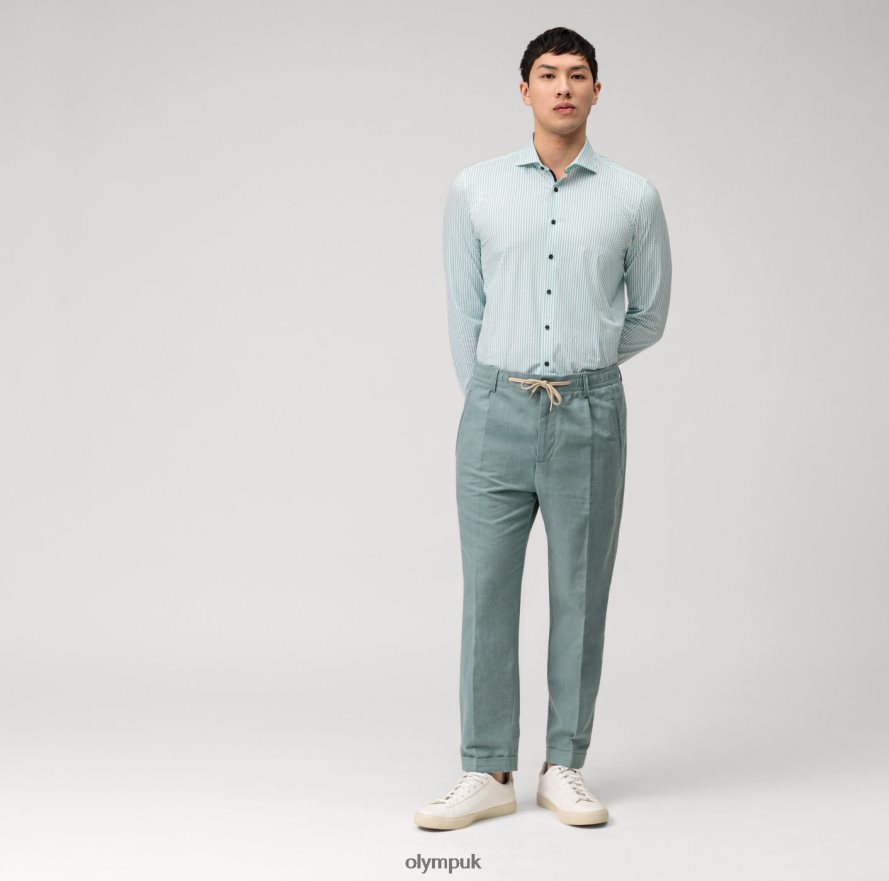 Clothing OLYMP Level Five 24/Seven Body Fit, Business Shirt, Kent, Emerald NZ22L688