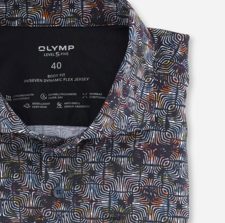 Clothing OLYMP Level Five 24/Seven Body Fit, Business Shirt, Kent, Garnet NZ22L820