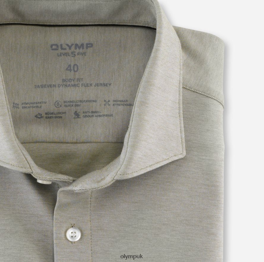 Clothing OLYMP Level Five 24/Seven Body Fit, Business Shirt, Kent, Khaki NZ22L808