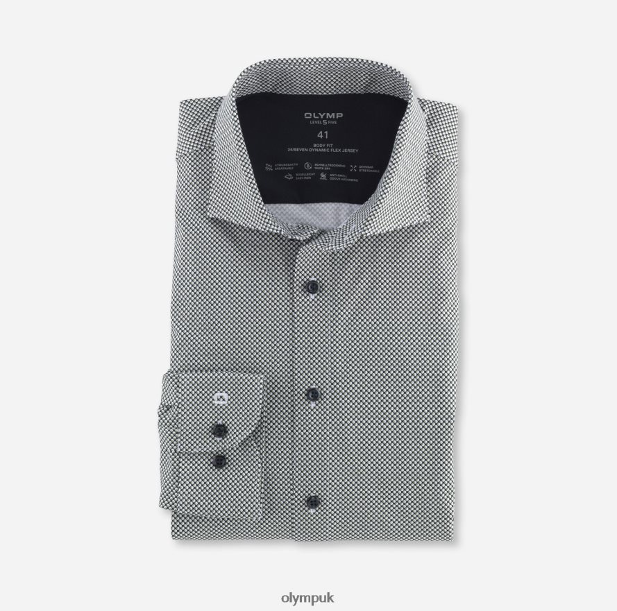 Clothing OLYMP Level Five 24/Seven Body Fit, Business Shirt, Kent, Lime Green NZ22L628