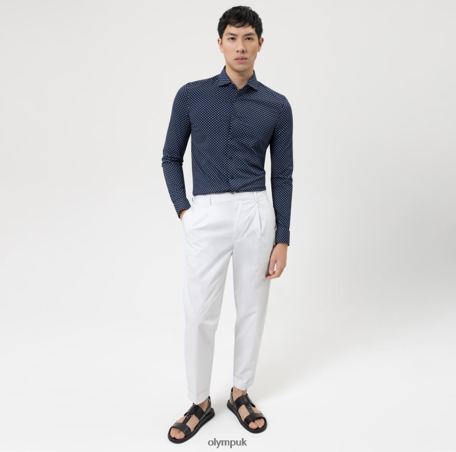 Clothing OLYMP Level Five 24/Seven Body Fit, Business Shirt, Kent, Marine NZ22L483