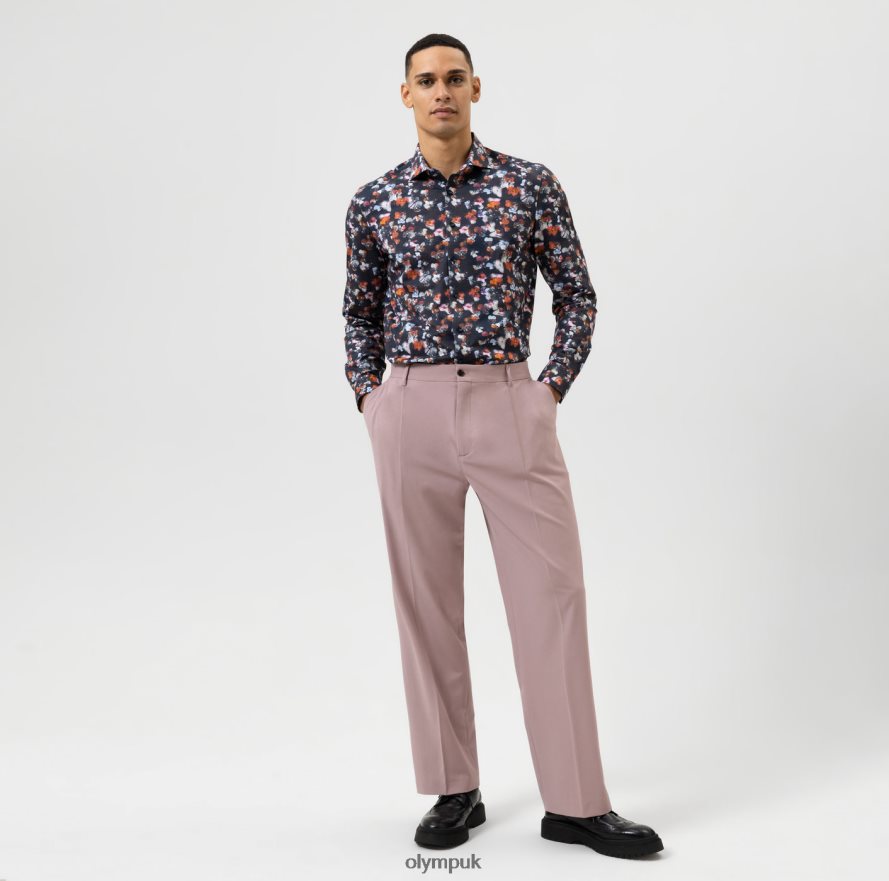 Clothing OLYMP Level Five 24/Seven Body Fit, Business Shirt, Kent, Marine NZ22L652