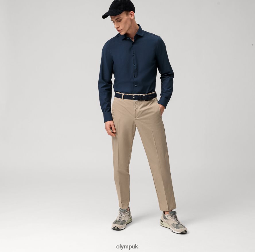 Clothing OLYMP Level Five 24/Seven Body Fit, Business Shirt, Kent, Marine NZ22L690