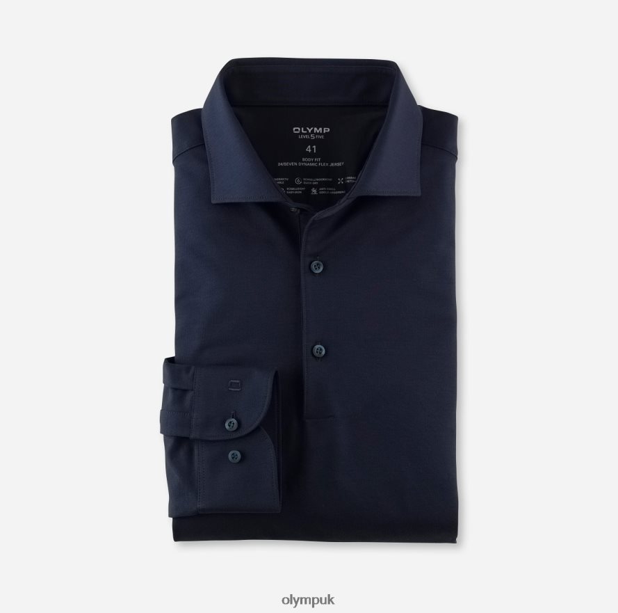 Clothing OLYMP Level Five 24/Seven Body Fit, Business Shirt, Kent, Marine NZ22L800