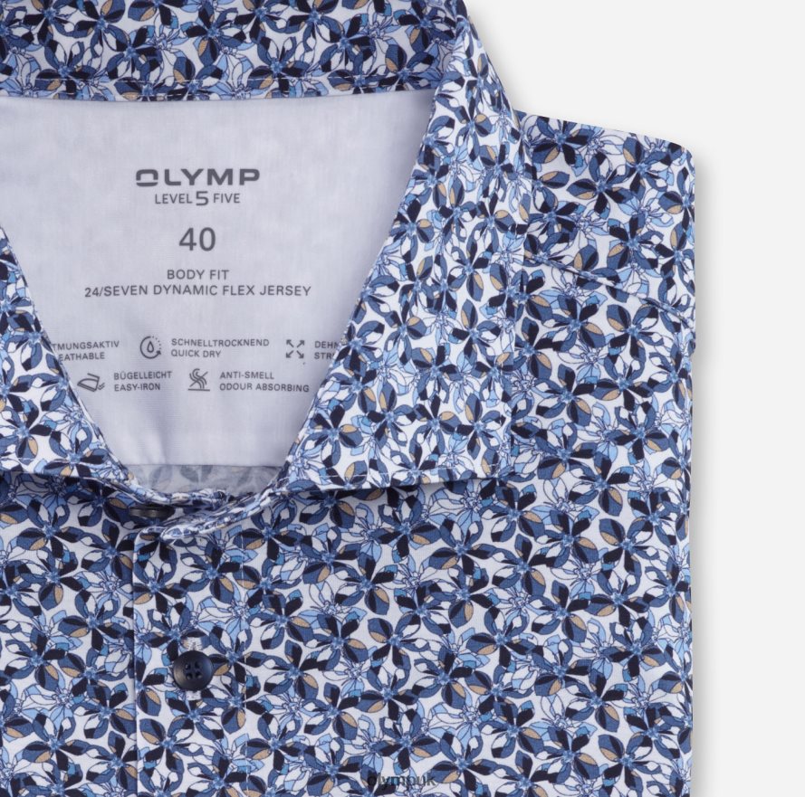 Clothing OLYMP Level Five 24/Seven Body Fit, Business Shirt, Kent, Natural NZ22L487