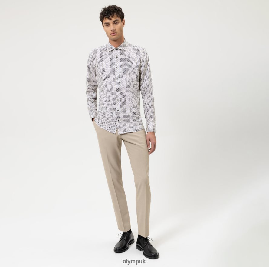 Clothing OLYMP Level Five 24/Seven Body Fit, Business Shirt, Kent, Natural NZ22L773