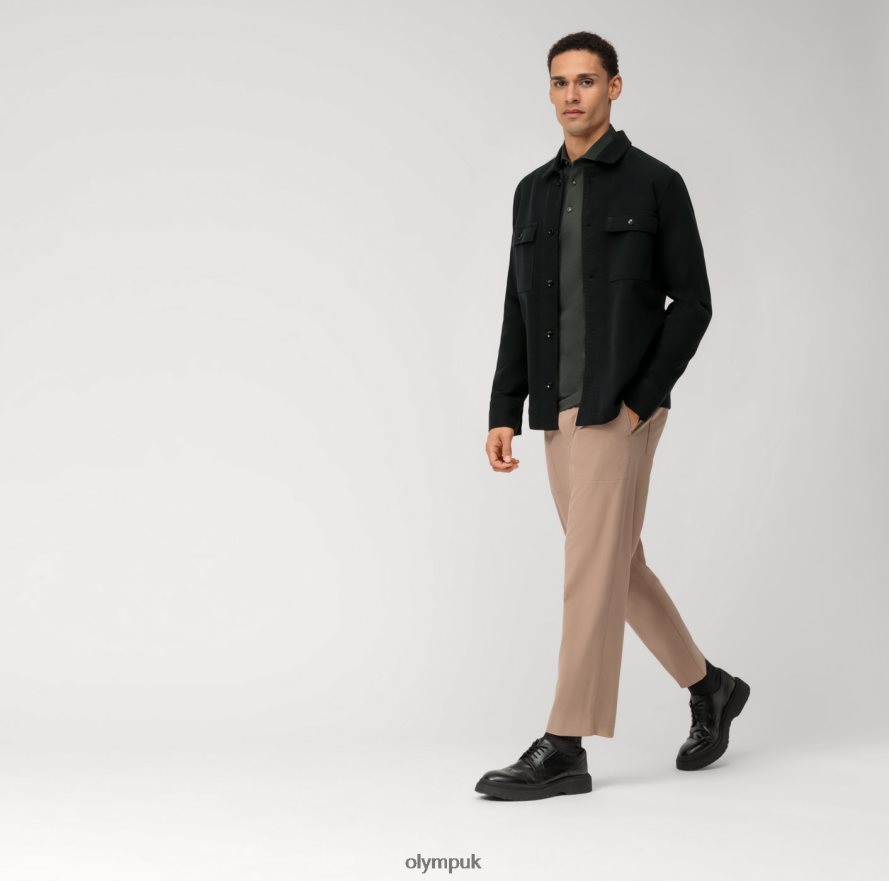 Clothing OLYMP Level Five 24/Seven Body Fit, Business Shirt, Kent, Olive NZ22L451