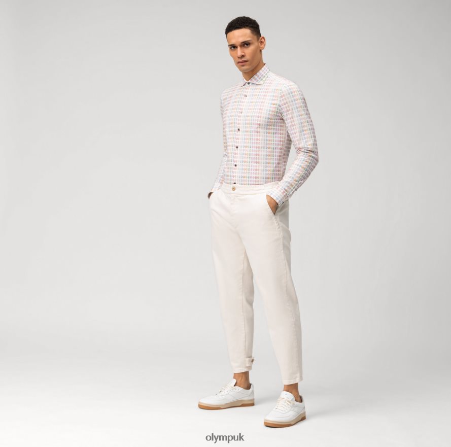 Clothing OLYMP Level Five 24/Seven Body Fit, Business Shirt, Kent, Pink NZ22L681