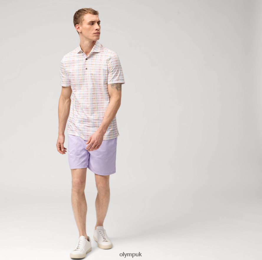 Clothing OLYMP Level Five 24/Seven Body Fit, Business Shirt, Kent, Pink NZ22L782