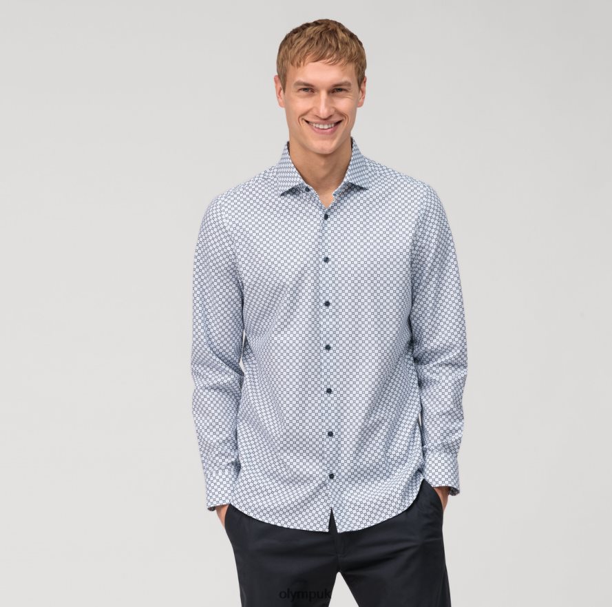 Clothing OLYMP Level Five 24/Seven Body Fit, Business Shirt, Long Sleeve Extra Long, Kent, Bleu NZ22L877