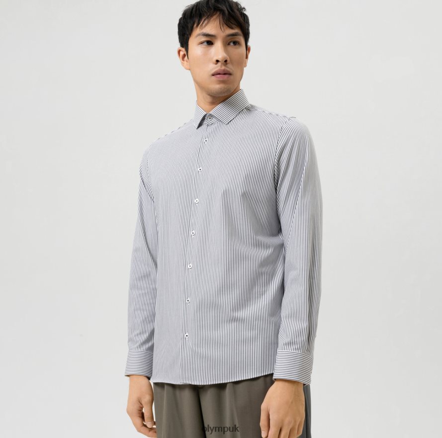 Clothing OLYMP Level Five 24/Seven Body Fit, Business Shirt, Modern Kent, Black NZ22L547