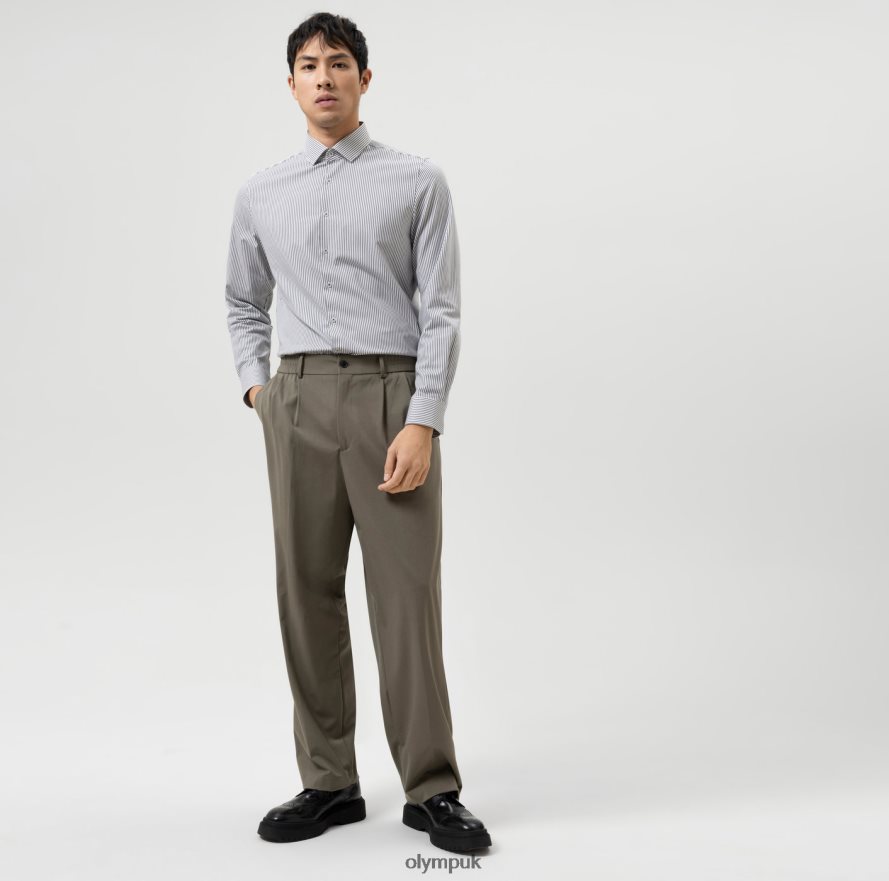 Clothing OLYMP Level Five 24/Seven Body Fit, Business Shirt, Modern Kent, Black NZ22L547