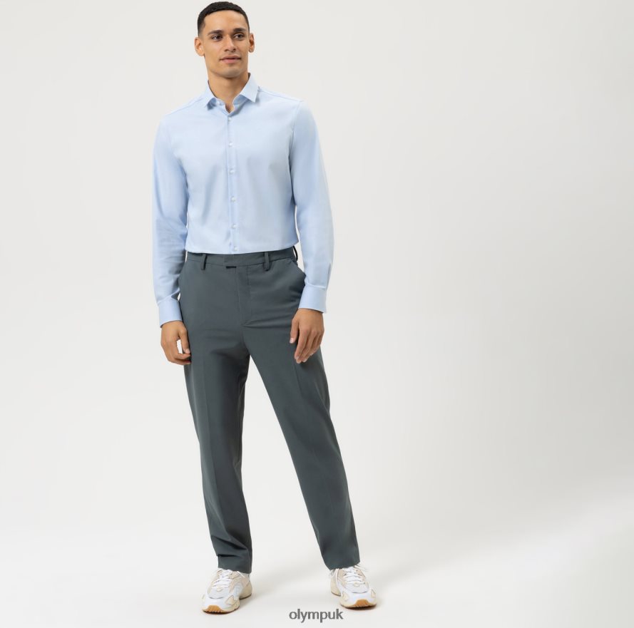Clothing OLYMP Level Five 24/Seven Body Fit, Business Shirt, Modern Kent, Bleu NZ22L419