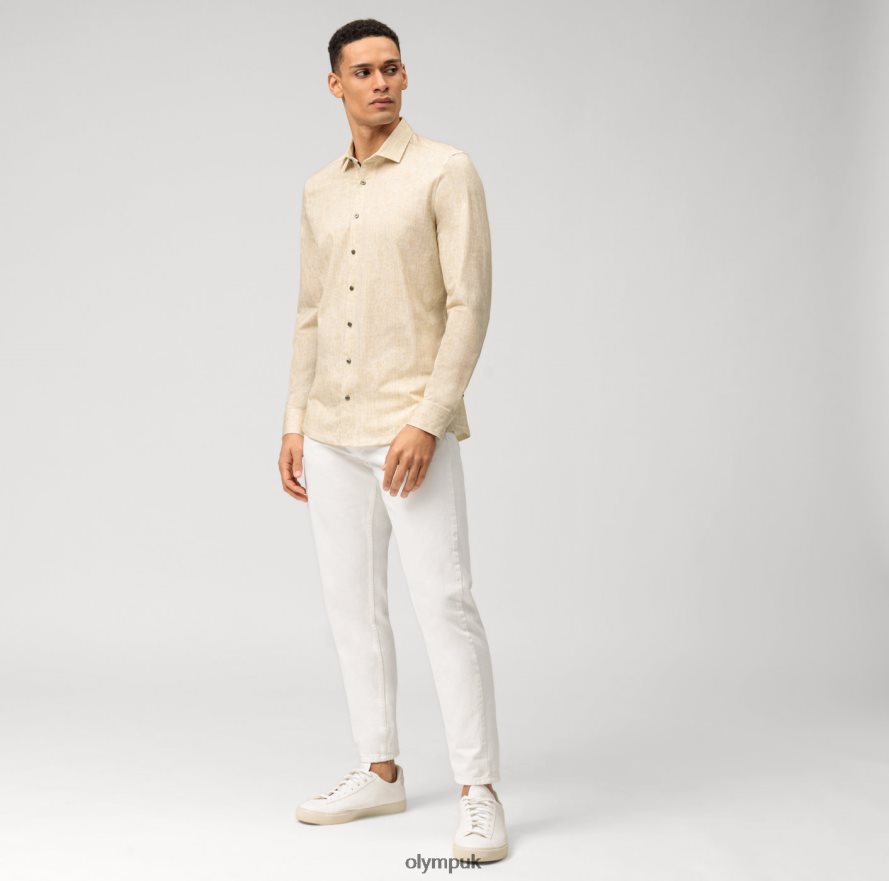 Clothing OLYMP Level Five 24/Seven Body Fit, Business Shirt, Modern Kent, Brass NZ22L712