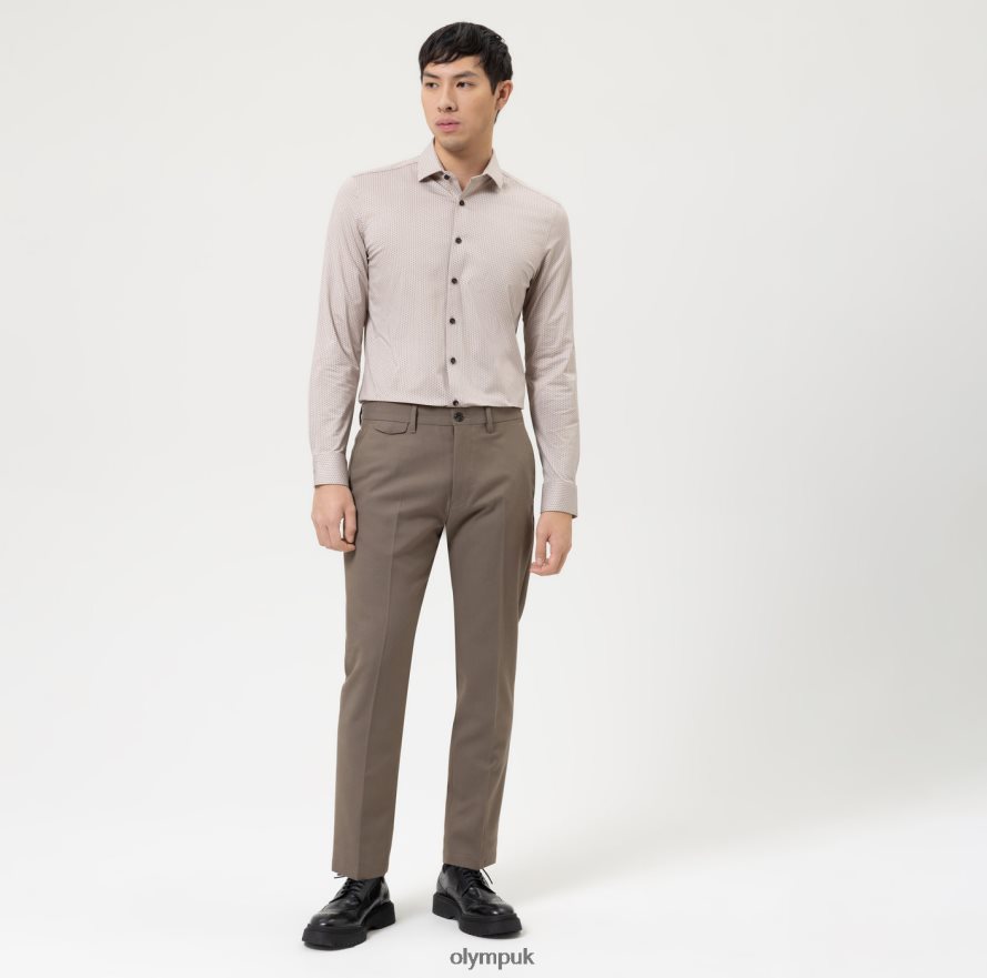 Clothing OLYMP Level Five 24/Seven Body Fit, Business Shirt, Modern Kent, Natural NZ22L600