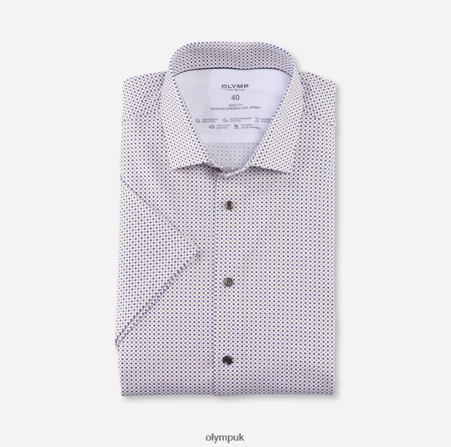 Clothing OLYMP Level Five 24/Seven Body Fit, Business Shirt, Modern Kent, Natural NZ22L629