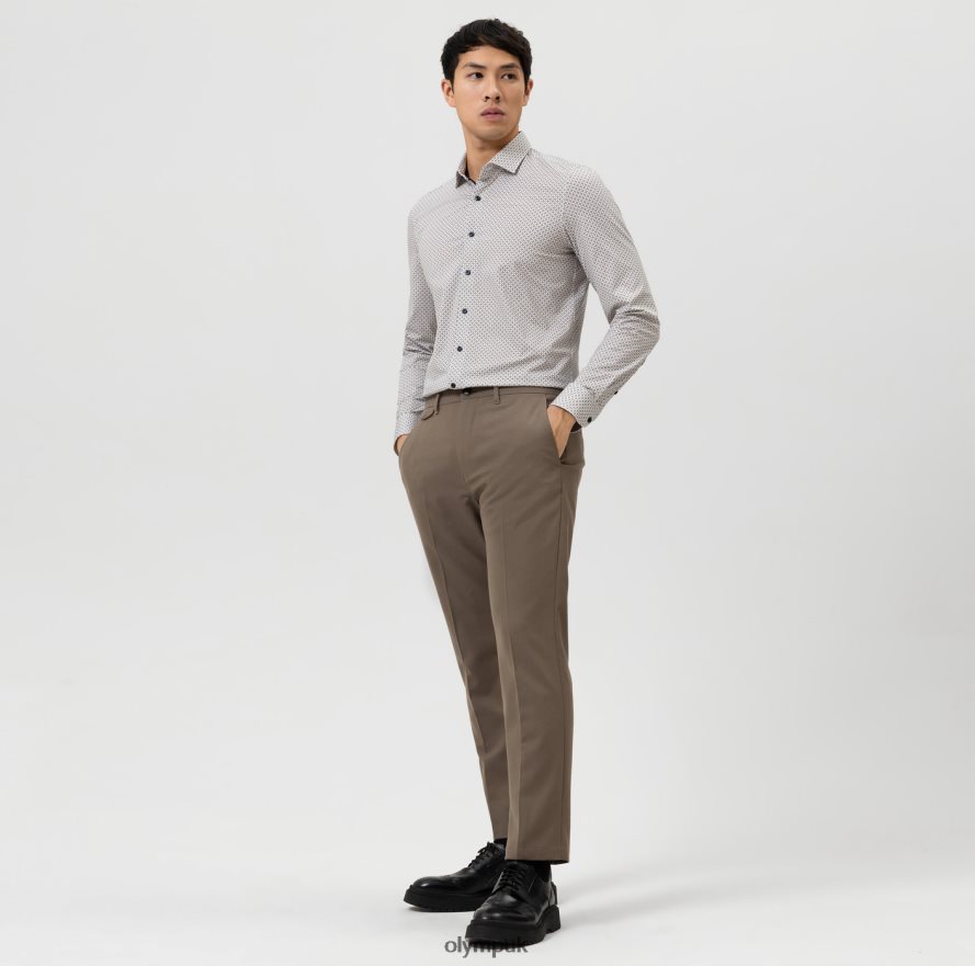 Clothing OLYMP Level Five 24/Seven Body Fit, Business Shirt, Modern Kent, Natural NZ22L647