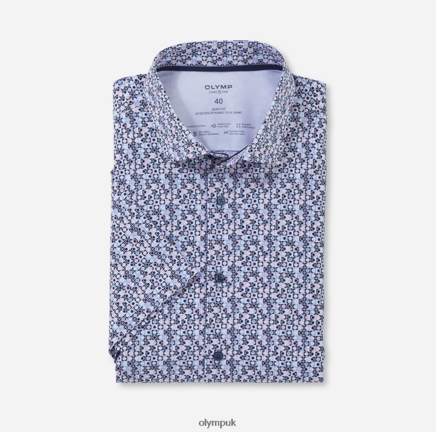 Clothing OLYMP Level Five 24/Seven Body Fit, Business Shirt, Modern Kent, Rose NZ22L561