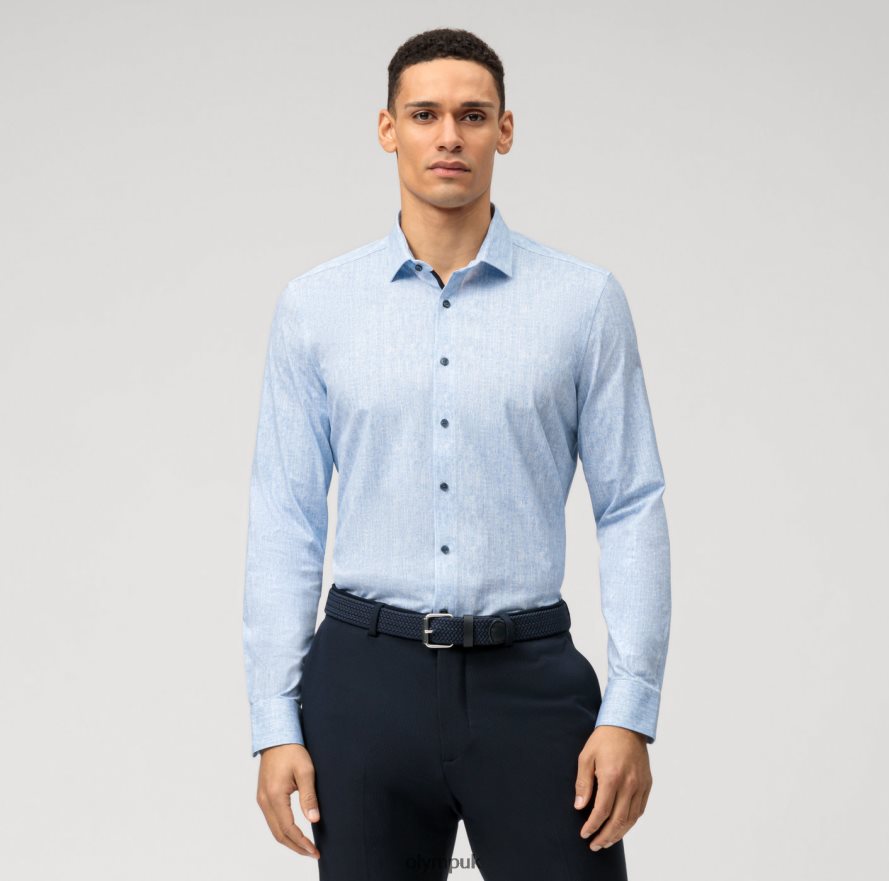 Clothing OLYMP Level Five 24/Seven Body Fit, Business Shirt, Modern Kent, Royal NZ22L595