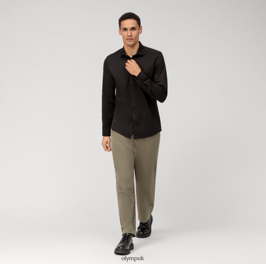 Clothing OLYMP Level Five 24/Seven Body Fit, Business Shirt, New York Kent, Black NZ22L389