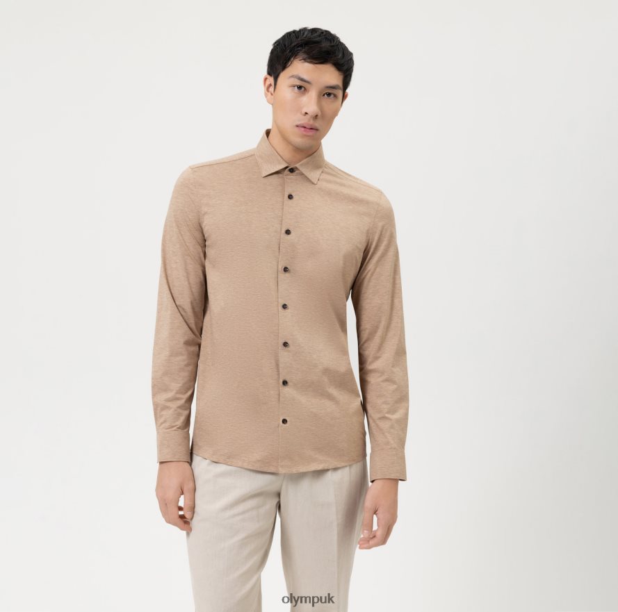 Clothing OLYMP Level Five 24/Seven Body Fit, Business Shirt, New York Kent, Natural NZ22L347