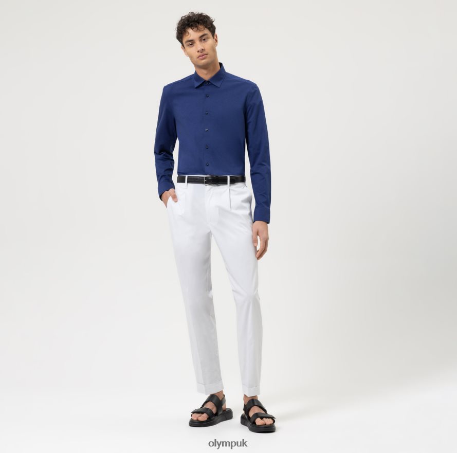 Clothing OLYMP Level Five 24/Seven Body Fit, Business Shirt, New York Kent, Royal NZ22L375